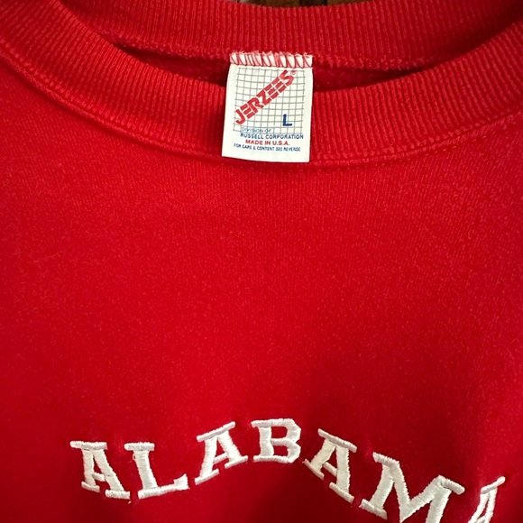 Jerzees Alabama sweatshirt in red. Size large. - Picture 7 of 7